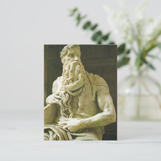 Moses, Michelangelo, S Pietro in Vincola Briefkaart (Staand voorkant)