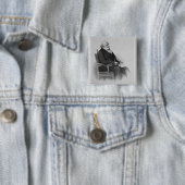 Moses Montefiore Vierkante Button 5,1 Cm (In situ)