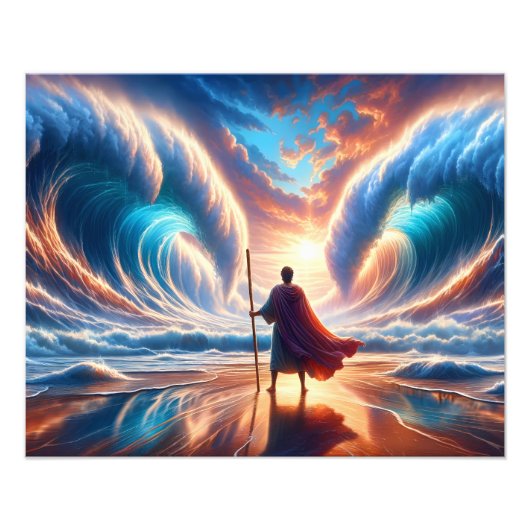 Moses Onderdelen het Rode Zee Foto Afdruk (Voorkant)