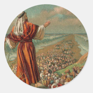 Moses Onderdelen het Rode Zee Ronde Sticker