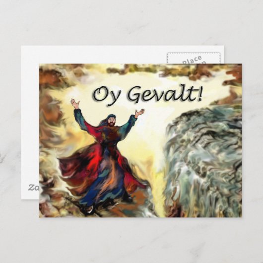 Moses Oy Gevalt! Briefkaart (Voorkant / Achterkant)