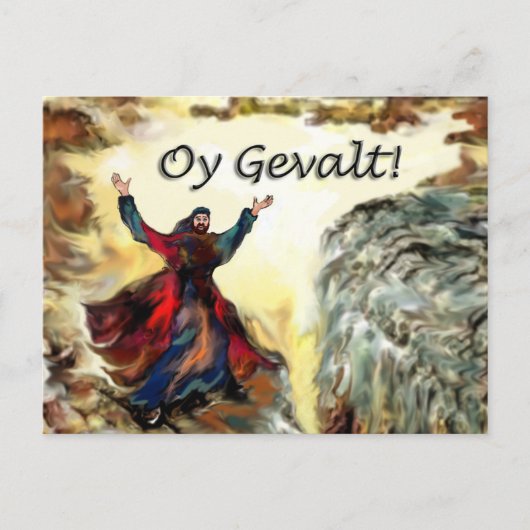 Moses Oy Gevalt! Briefkaart (Voorkant)