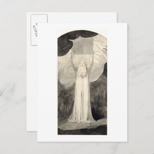 Moses Receiving the Law, c.1780 (penseel en zwart  Briefkaart (Voorkant / Achterkant)