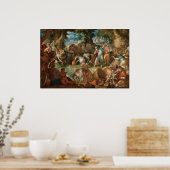 Moses Striking Rock - JA Wtewael Fine Art Poster (Keuken)