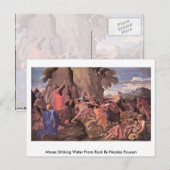 Moses Striking Water from Rock van Nicolas Poussin Briefkaart (Voorkant / Achterkant)