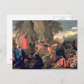 Moses Striking Water from the Rock, 1649 Briefkaart (Voorkant / Achterkant)