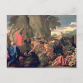 Moses Striking Water from the Rock, 1649 Briefkaart (Voorkant)