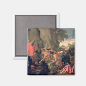 Moses Striking Water from the Rock, 1649 Magneet (Voorkant / Achterkant)
