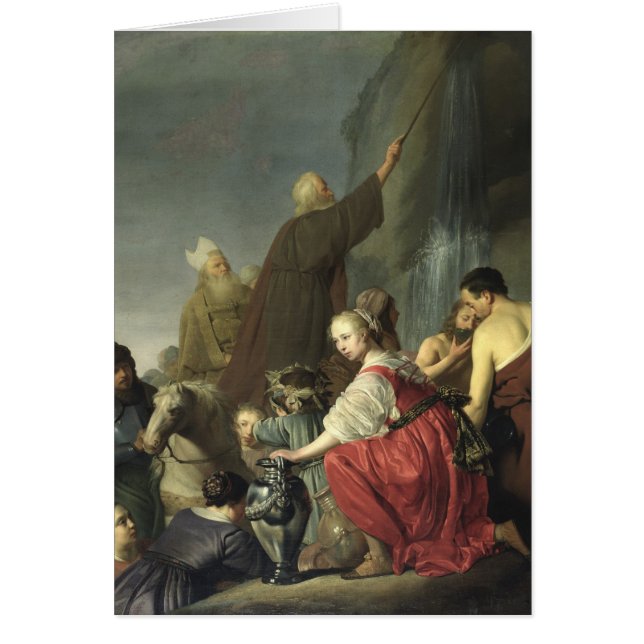 Moses Striking Water uit de rots (Voorkant)