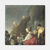 Moses Striking Water uit de rots Magneet (Voorkant)