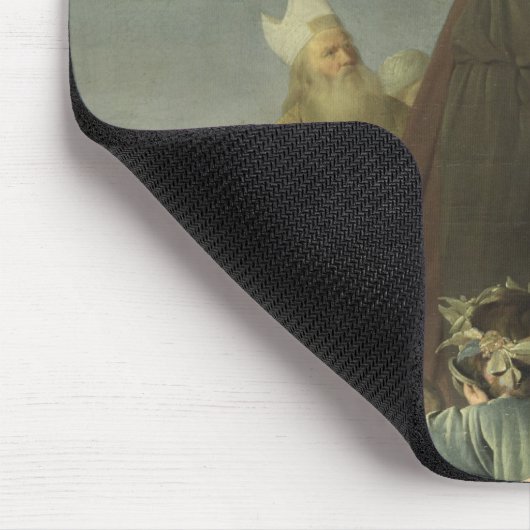 Moses Striking Water uit de rots Muismat (Hoek)