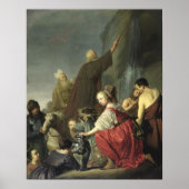 Moses Striking Water uit de rots Poster (Voorkant)