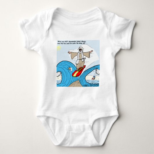 Moses Surfs Funny Cartoon T - shirts Gifts Collect (Voorkant)