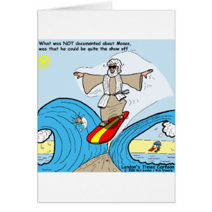 Moses Surfs Funny Cartoon T - shirts Gifts Collect