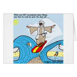 Moses Surft Grappige Cartoon T-shirts Cadeaus Verz