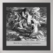 Moses Ten Geboden  Religieus Poster (Voorkant)