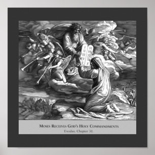 Moses Ten Geboden  Religieus Poster