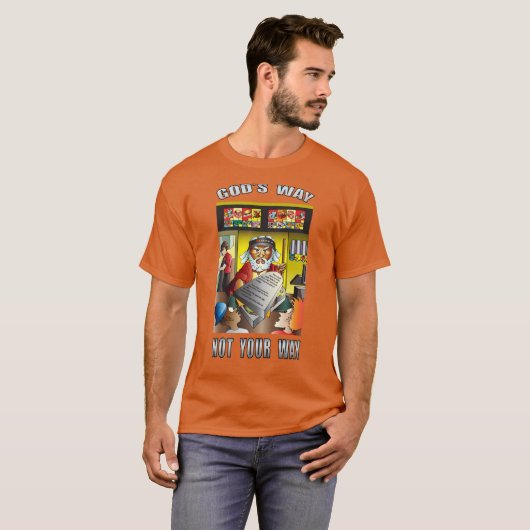 Moses Truth Cartoon T-shirt (Voorkant volledig)