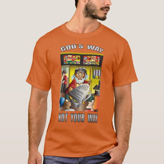 Moses Truth Cartoon T-shirt (Voorkant)