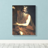Moses with the Tablets of the Law, c.1627-32 Canvas Afdruk (Insitu (Houten vloer))