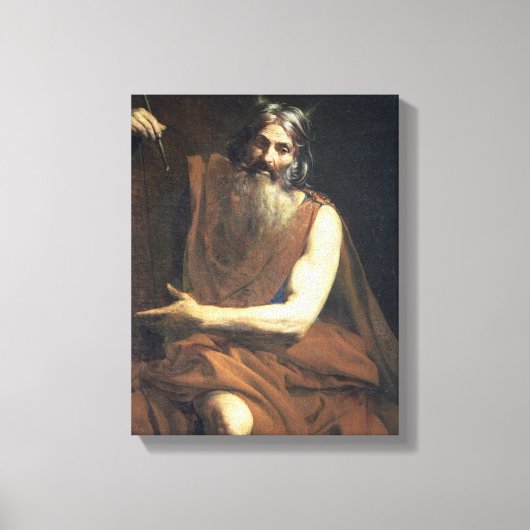Moses with the Tablets of the Law, c.1627-32 Canvas Afdruk (Voorkant)