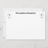 Mosey On Over Dinner Country Cow Ranch Farm Style  Kaart (Achterkant)