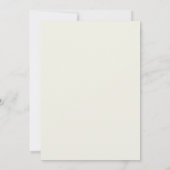 Mosgrijze Blad Bruiloft Kaart (Achterkant)