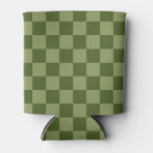Mosgroen dambord blikjeskoeler (Voorkant)