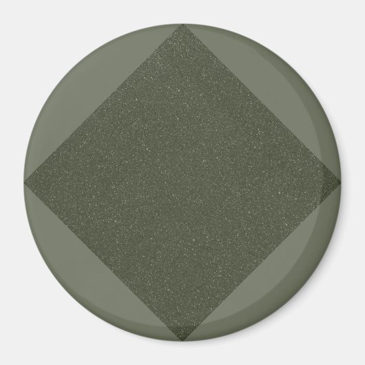 Mosgroen Diamant Patroon Magneet (Voorkant)