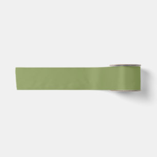 Mosgroen effen kleur satijnen lint