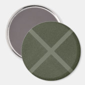 Mosgroen Kruispatroonmagneet Magneet (Voorkant / Achterkant)