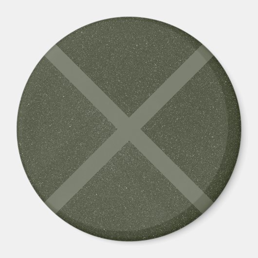 Mosgroen Kruispatroonmagneet Magneet (Voorkant)