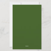 Mosgroen Twee Monogram Dikke en Dunne Rand  Briefpapier (Achterkant)
