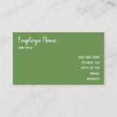 Mosgroen Visitekaartje (Achterkant)