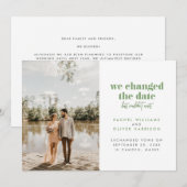 Mosgroen We hebben de datum veranderd maar konden  Aankondiging (Voorkant / Achterkant)