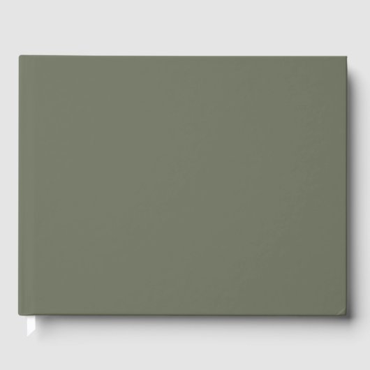 Mosgroene aanpasbaar gastenboek (Voorkant)