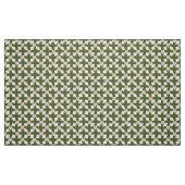 Mosgroene Abstracte Bloemengrid Polyesterstof Stof (Fat Quarter)