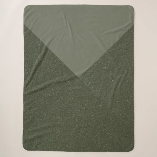 Mosgroene Chevron Sherpa-deken Sherpa Deken