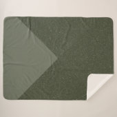 Mosgroene Chevron Sherpa-deken Sherpa Deken (Voorkant (horizontaal))