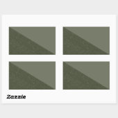 Mosgroene diagonale textuursticker rechthoekige sticker (Vel)