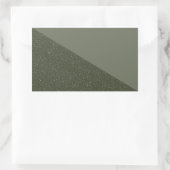 Mosgroene diagonale textuursticker rechthoekige sticker (Tas)