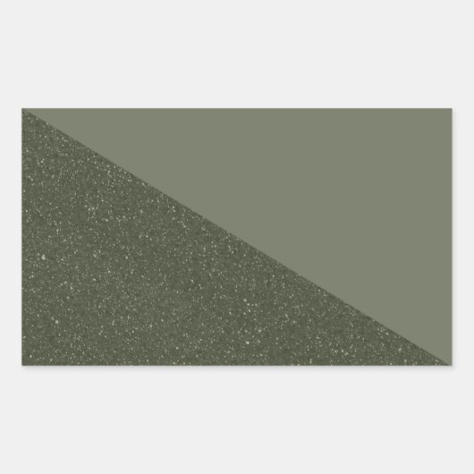 Mosgroene diagonale textuursticker rechthoekige sticker (Voorkant)