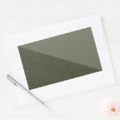 Mosgroene diagonale textuursticker rechthoekige sticker (Envelop)