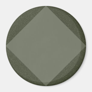 Mosgroene diamantmagneet met gestructureerde lijst magneet