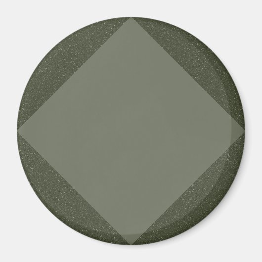 Mosgroene diamantmagneet met gestructureerde lijst magneet (Voorkant)