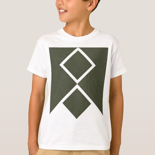 Mosgroene Double Diamond T-shirt (Voorkant)