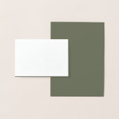 Mosgroene foliekaart – Op maat binnenzijde Folie Kaarten (Display)