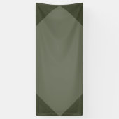 Mosgroene geometrische hoeken eventbanner spandoek (Verticaal)
