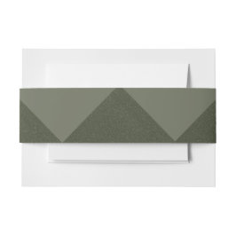 Mosgroene Geometrische Uitnodigingsring Uitnodigingen Wikkel