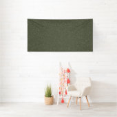 Mosgroene gespikkelde eventbanner – Aanpasbaar Spandoek (Insitu)